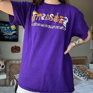 Purple Thrasher Music Graphic Tee